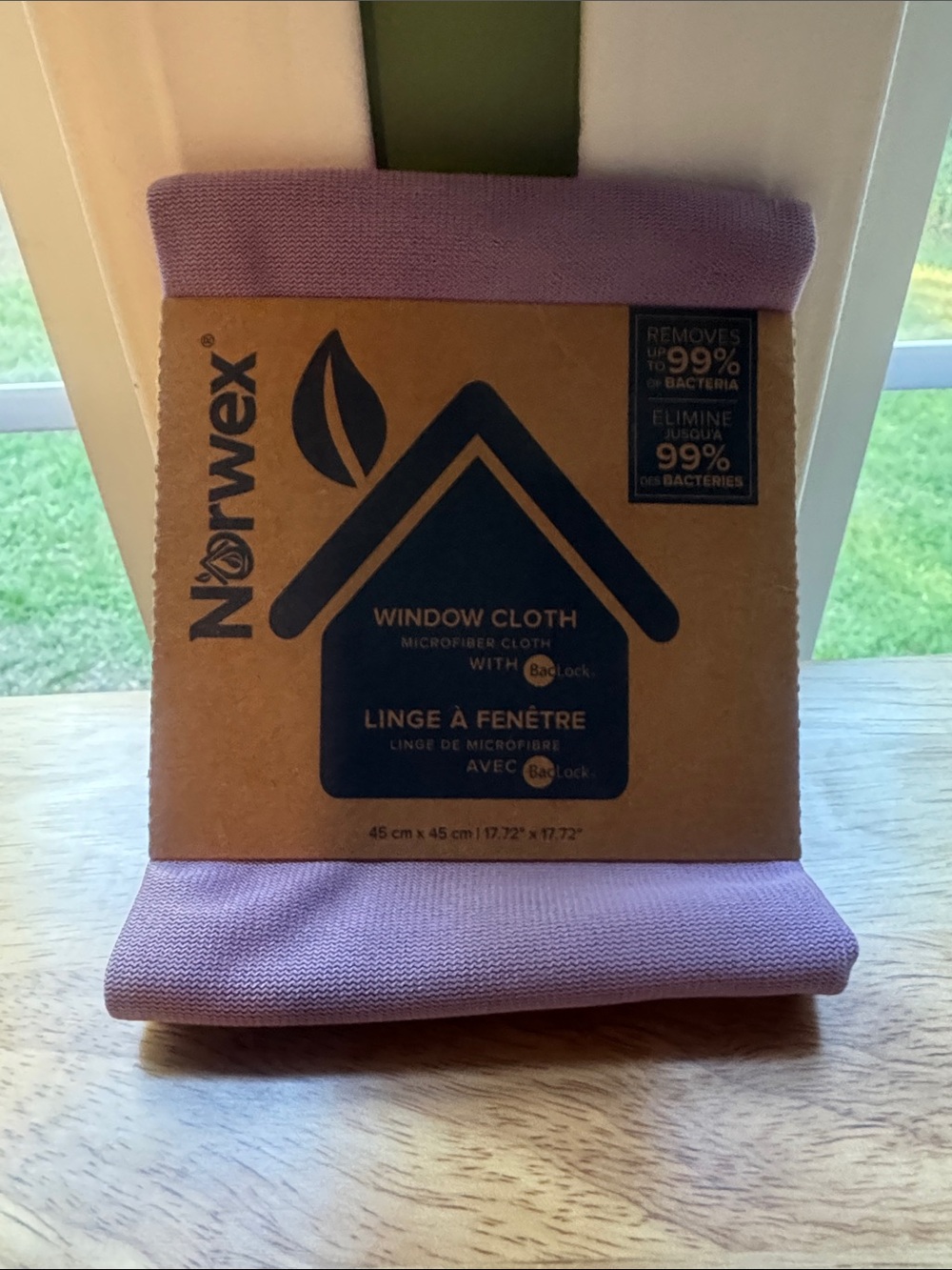 Norwex Lavender Window Cloth Microfiber Cleaning Cloth